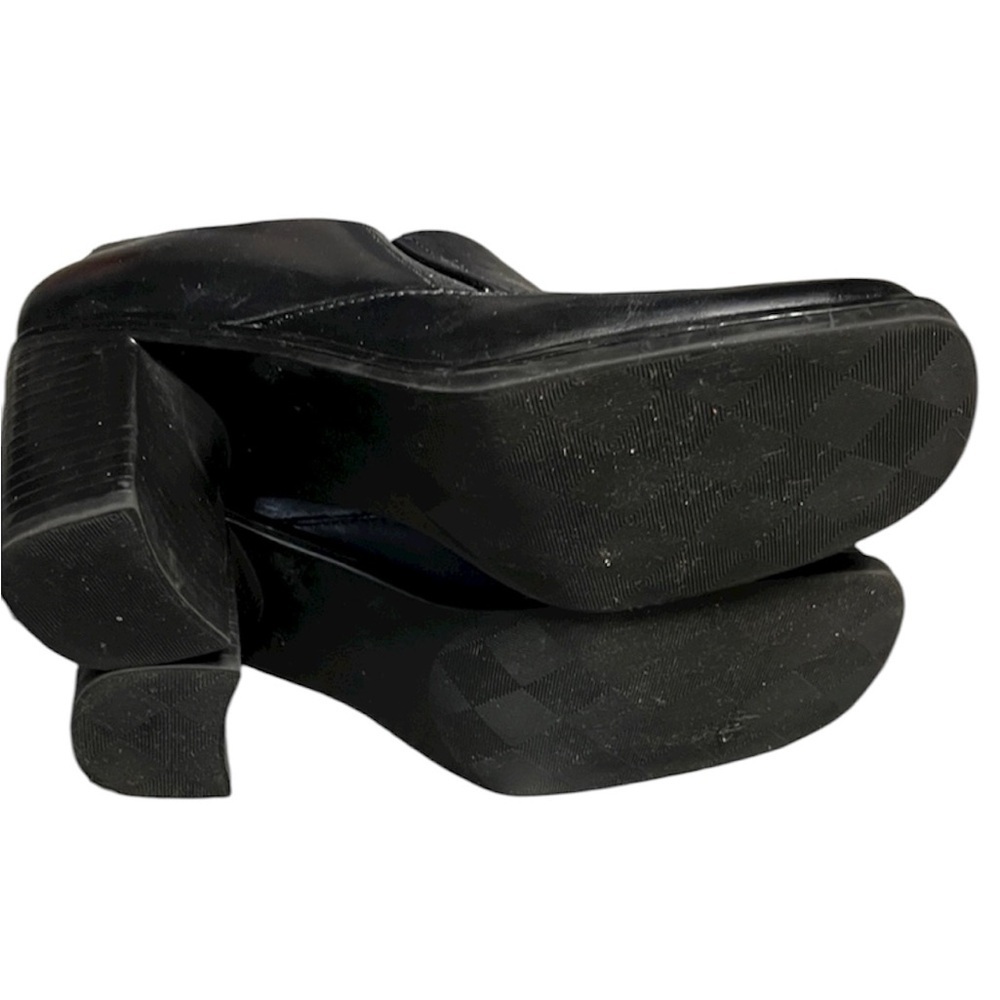 White Mountain Black Block Heel Shoes Size 7 View 6